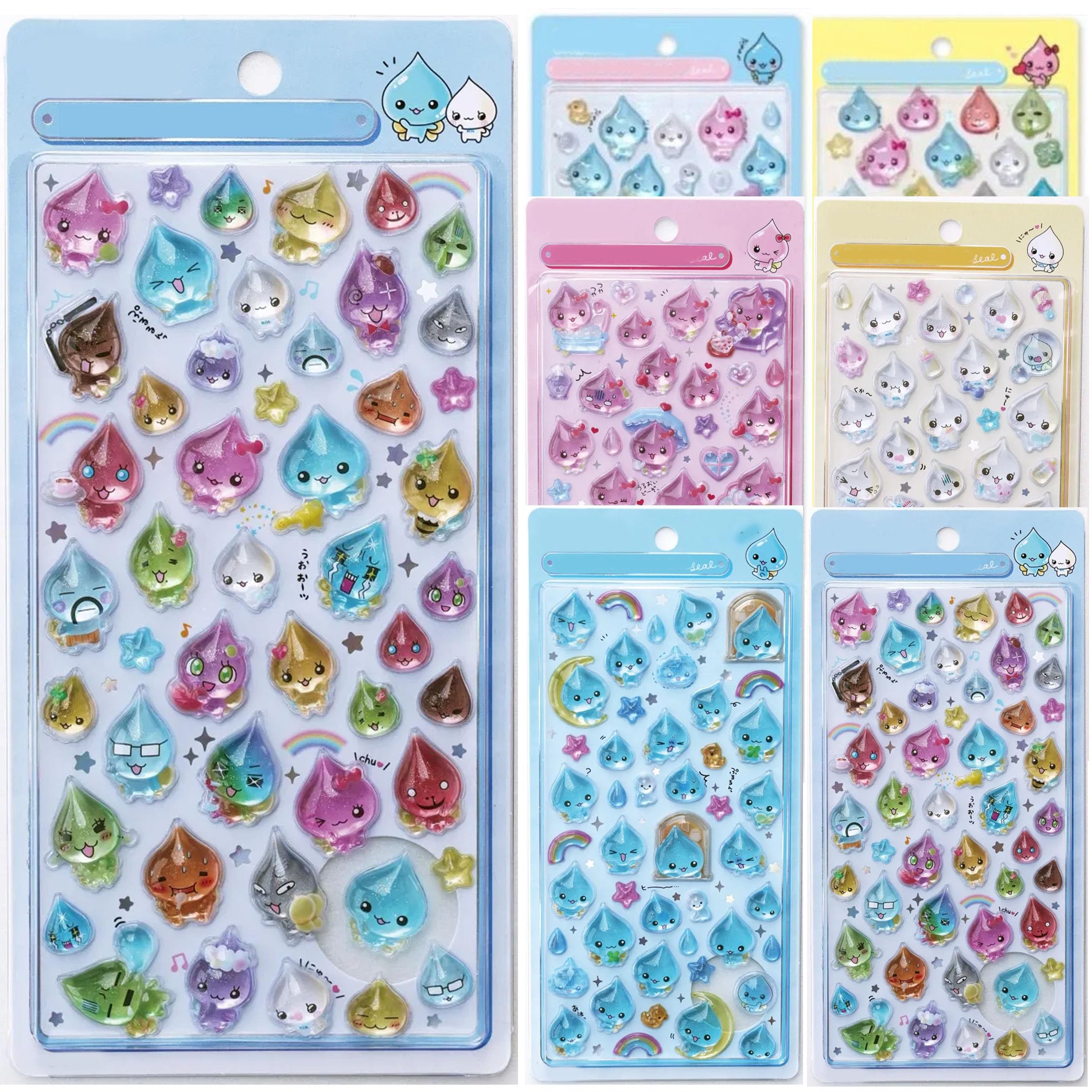 Amazon | 【J P発送1～2日着】Ncvoae しずく シール ちゃん『6枚セット