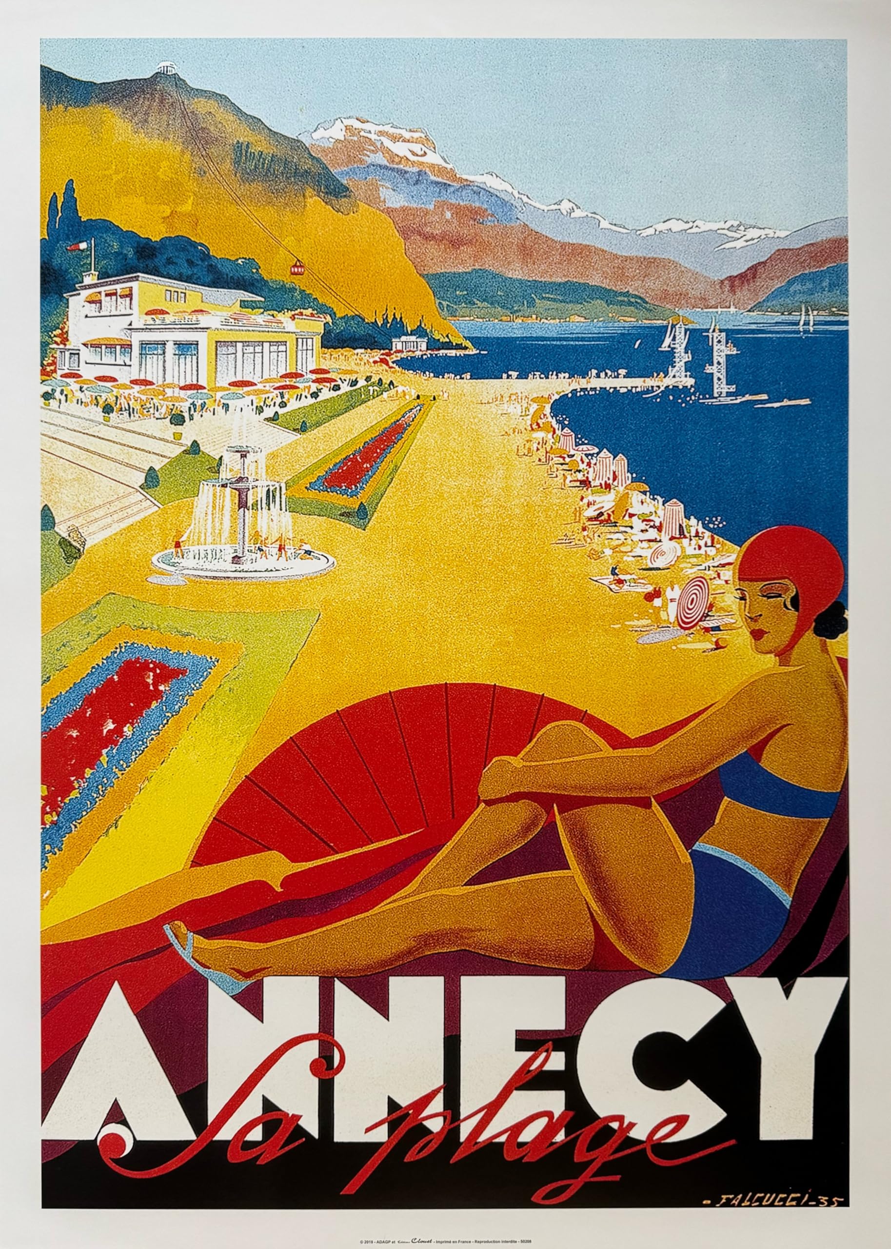 Affiche Annecy Impression Premium Poster Art 50X70 Cm - 2