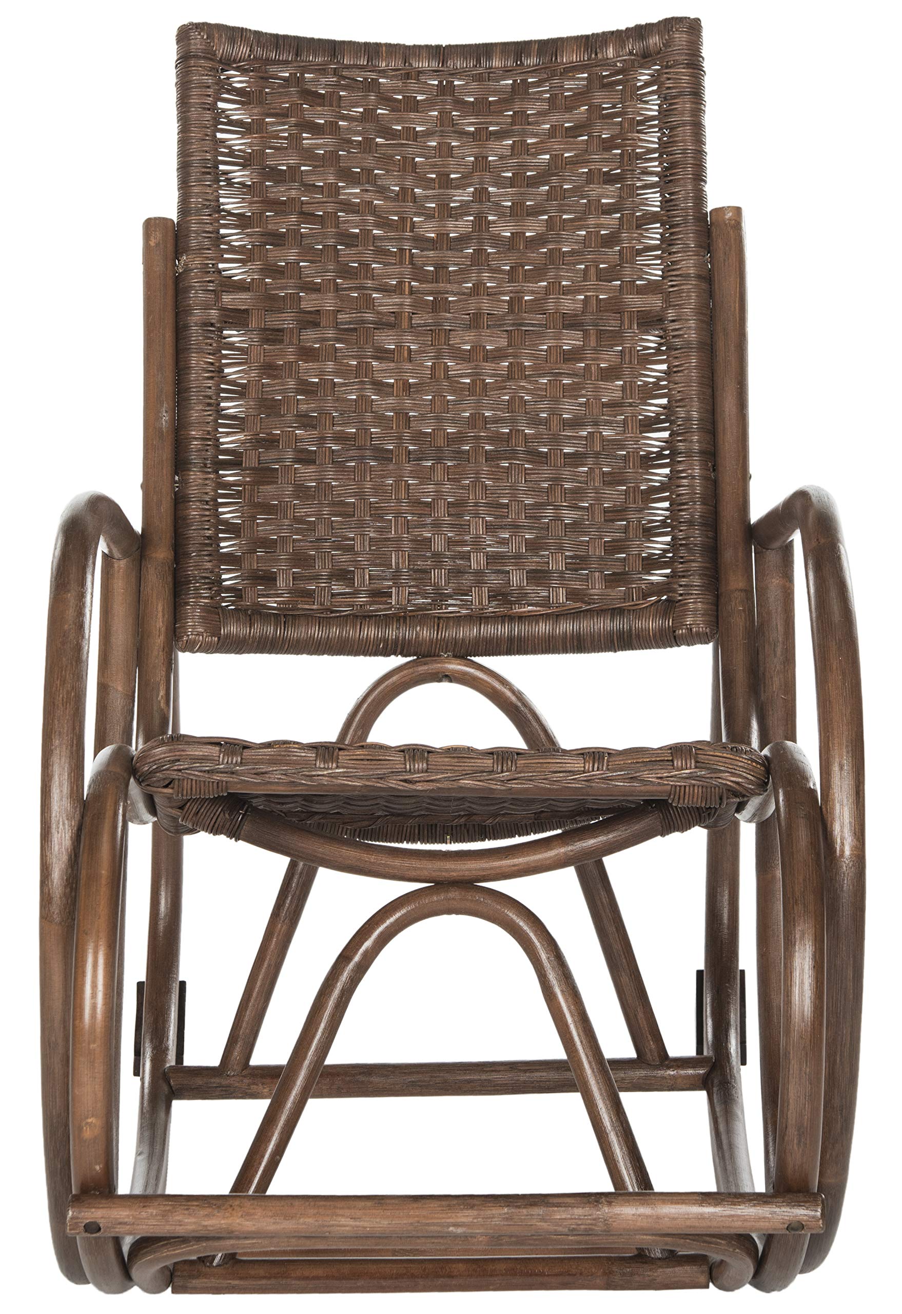 SAFAVIEH Home Collection Bali Antique Grey Rocking Chair