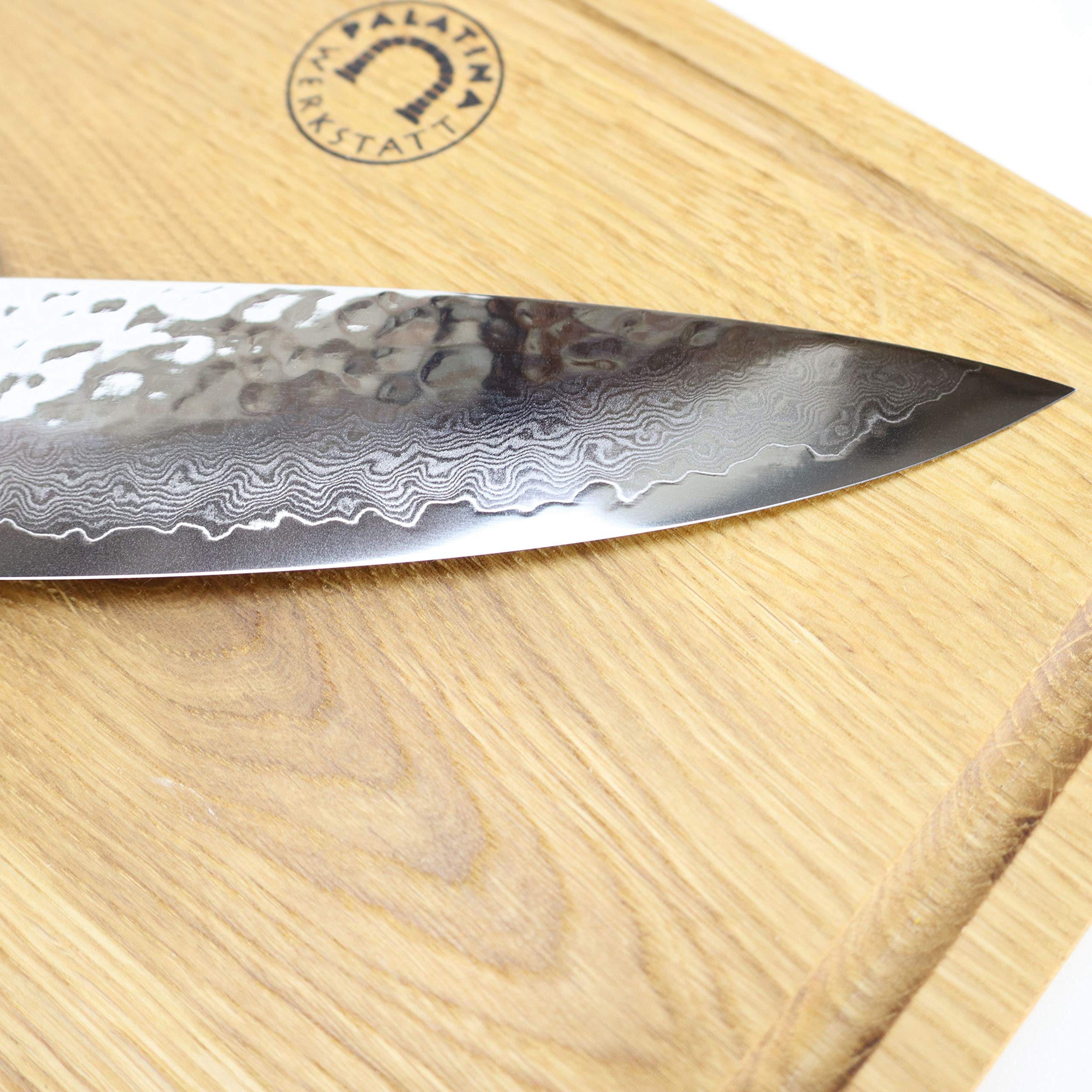 KAI Shun – Cuchillo de chef Tim Mälzer Premier TDM 1706 – Cuchillo japonés ultraafilado + tabla de cortar 100% hecha a mano única, 30 x 22 cm