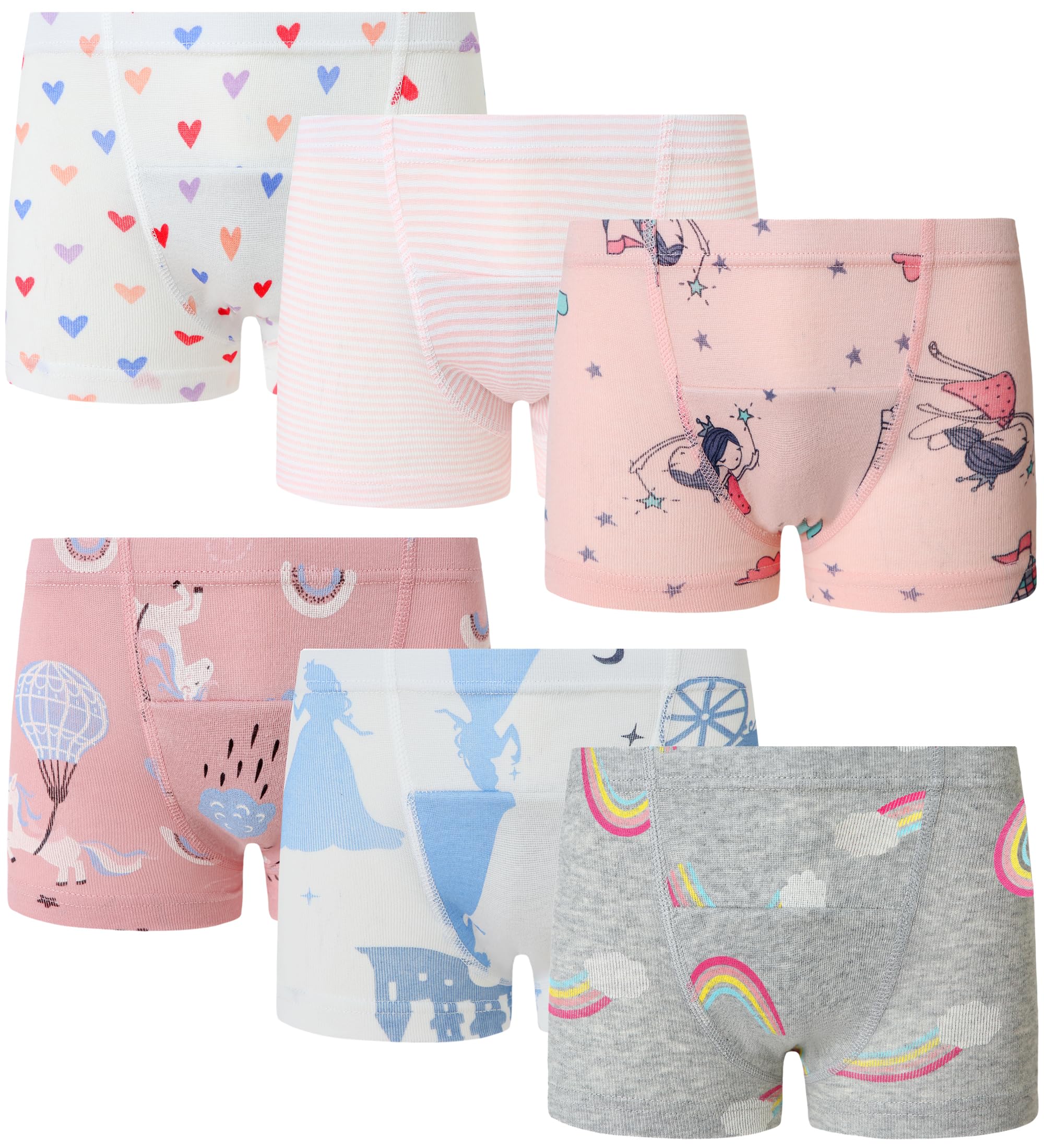Finihen Girls Trainer Underwear Little Girls Training Briefs Toddler Short MultiplePack