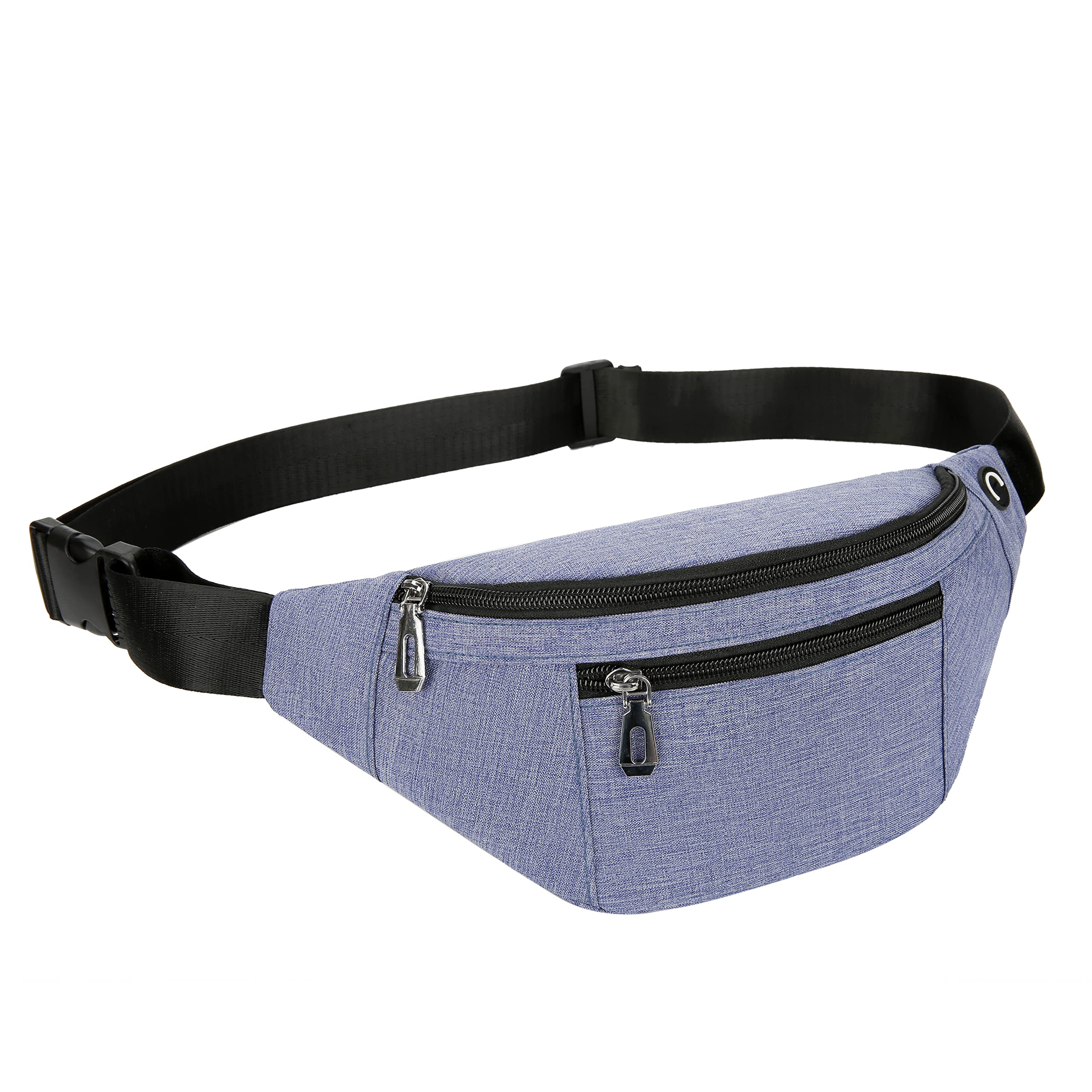 Bauchtasche für Männer und Frauen, modische wasserdichte Hüfttaschen mit verstellbarem Gürtel, lässige Tasche Bauchtaschen für Reisen Sport Laufen. (2-lila)