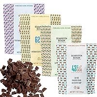 Vista 11 de Scharffen Berger Trozos de Chocolate para Hornear (7 onzas, paquete de 3) - Trozos de Chocolate Semi-Amargo Oscuro para Hornear, 70% Cacao, Sin