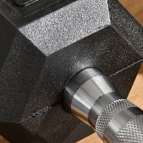 Miniatura 9 de Soozier Juego de mancuernas hexagonales, pesas de mano de goma con asas antideslizantes, antideslizantes, para mujeres u hombres, entrenamiento de