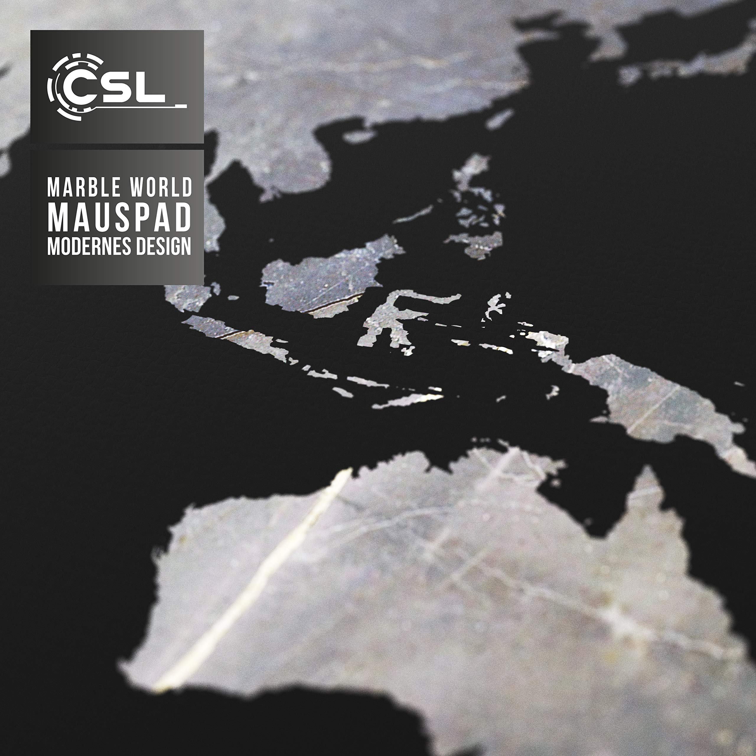 CSL - Tappetino XXL per mouse da gioco in titanio, 900 x 400 mm, misura XL, grande – migliore precisione e velocità – per mouse e tastiera Roccat Razer Logitech