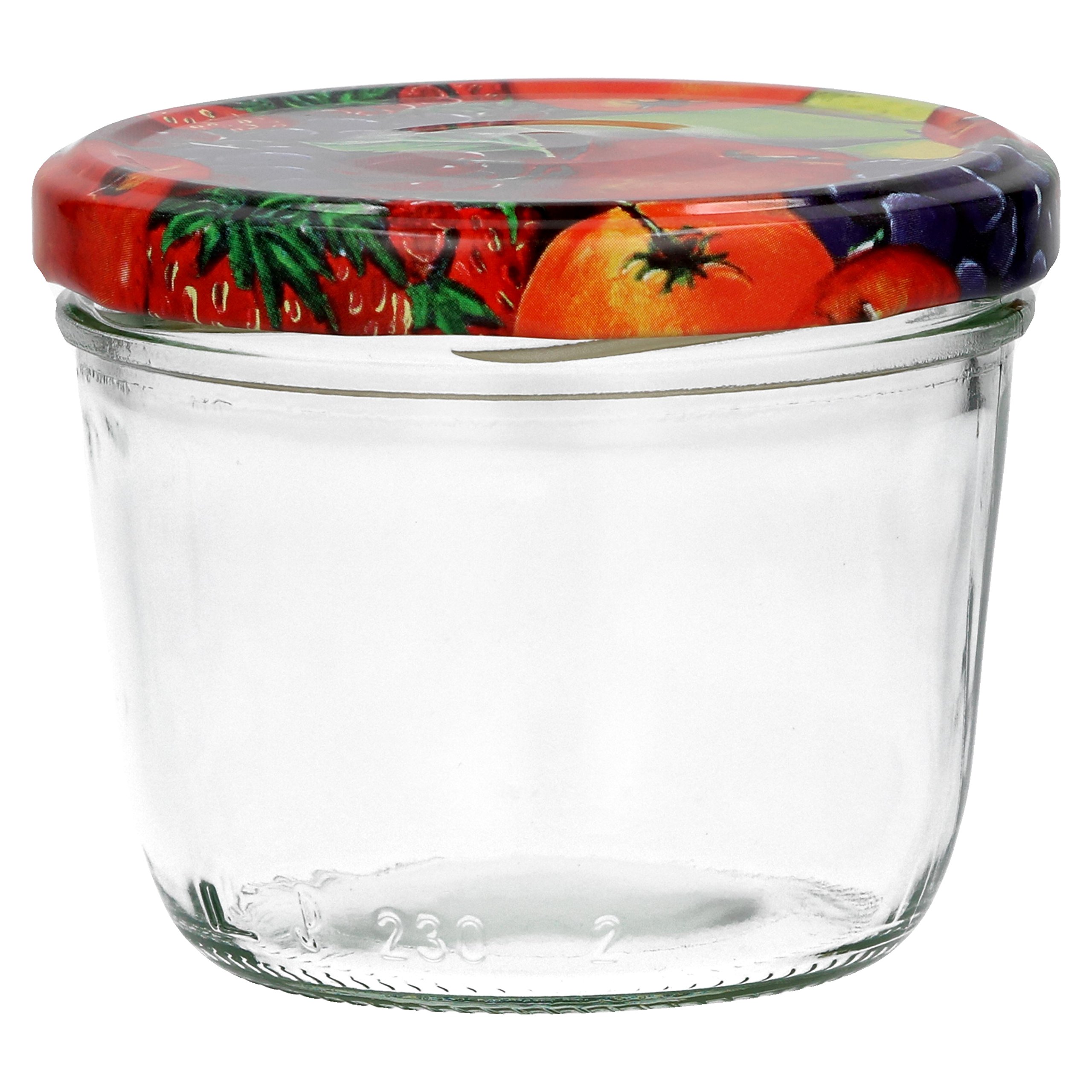 MamboCat Set van 40 inmaakpotten, 230 ml, met zilveren deksel, 82 stuks, incl. receptenboekje met diamant Gelierzauber receptenboekje, jampotten, inmaakpotten, weckpotten