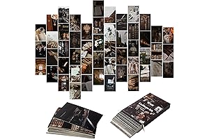 Yopyame 50 PCS Dark Academia Aesthetic Photo Collection Kit