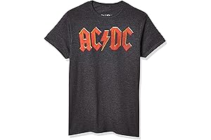 Men's AC/DC Vintage Logo Rock Band Tee Shirt