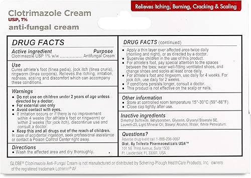 Miniatura 6 de Crema antifúngica de clotrimazol 1  USP 1 onza comparar con Lotrimin 5