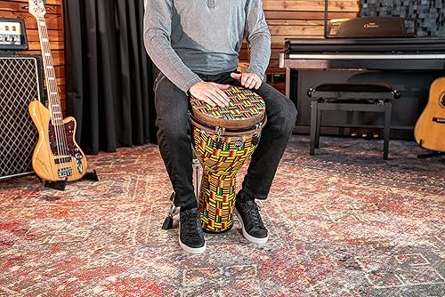 Miniatura 79 de Meinl Percussion Tambor de mano Jumbo Djembe con tono de bajo profundo, no fabricado en China, carcasa sintética y cabeza, garantía de 2 años Día