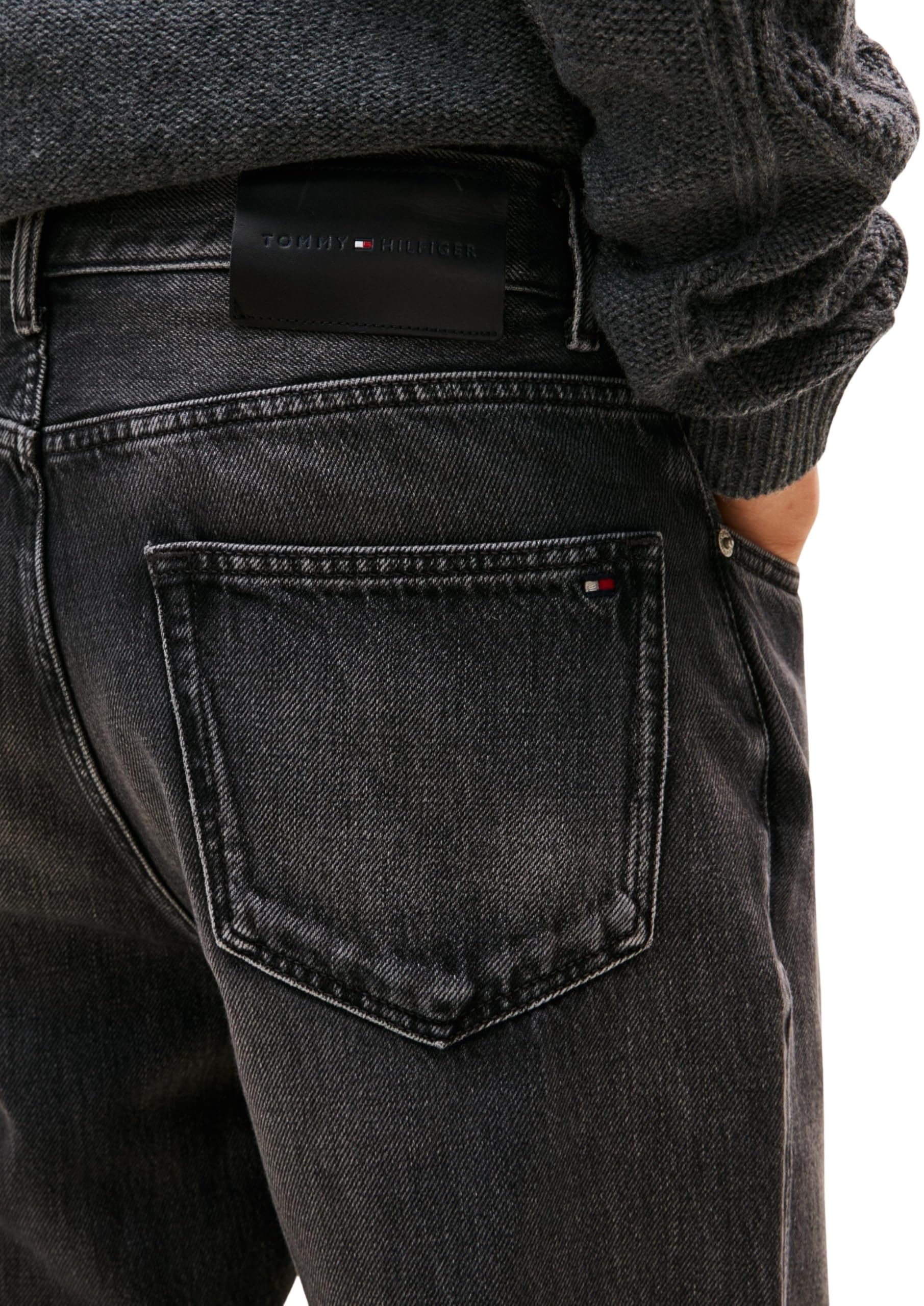 Tommy Hilfiger Herren Jeans Hose Harlem Marcus Grey Mid Waist