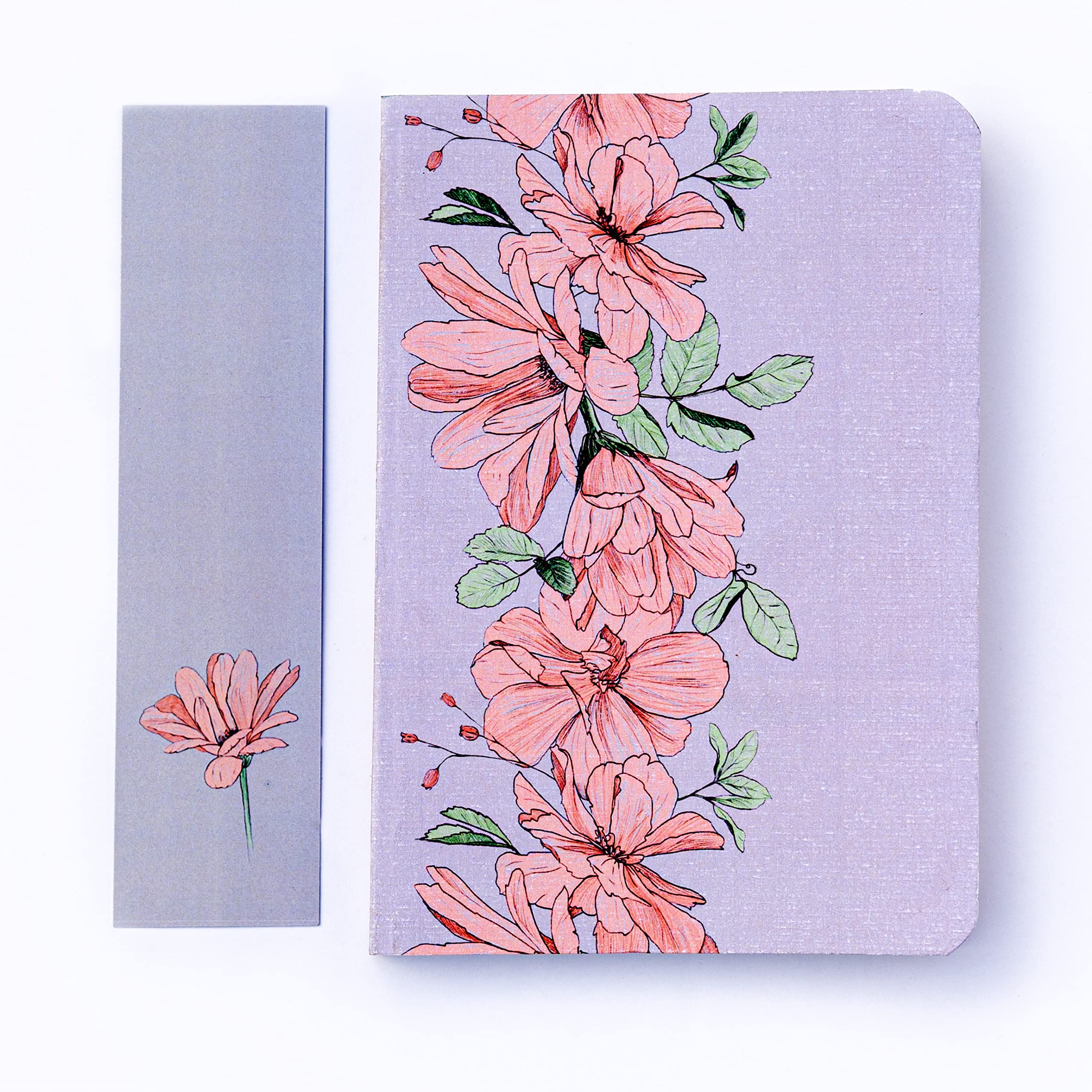 Adriti's Home Premium Dot Grid Notebook | Pencil Flower| A5 | 120 GSM | 128 Pages(64x2) | Diary | Journal