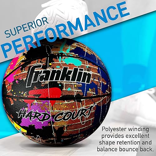 Miniatura 3 de Franklin - Balón de baloncesto duro para interiores y exteriores, tamaño oficial, 1 unidad
