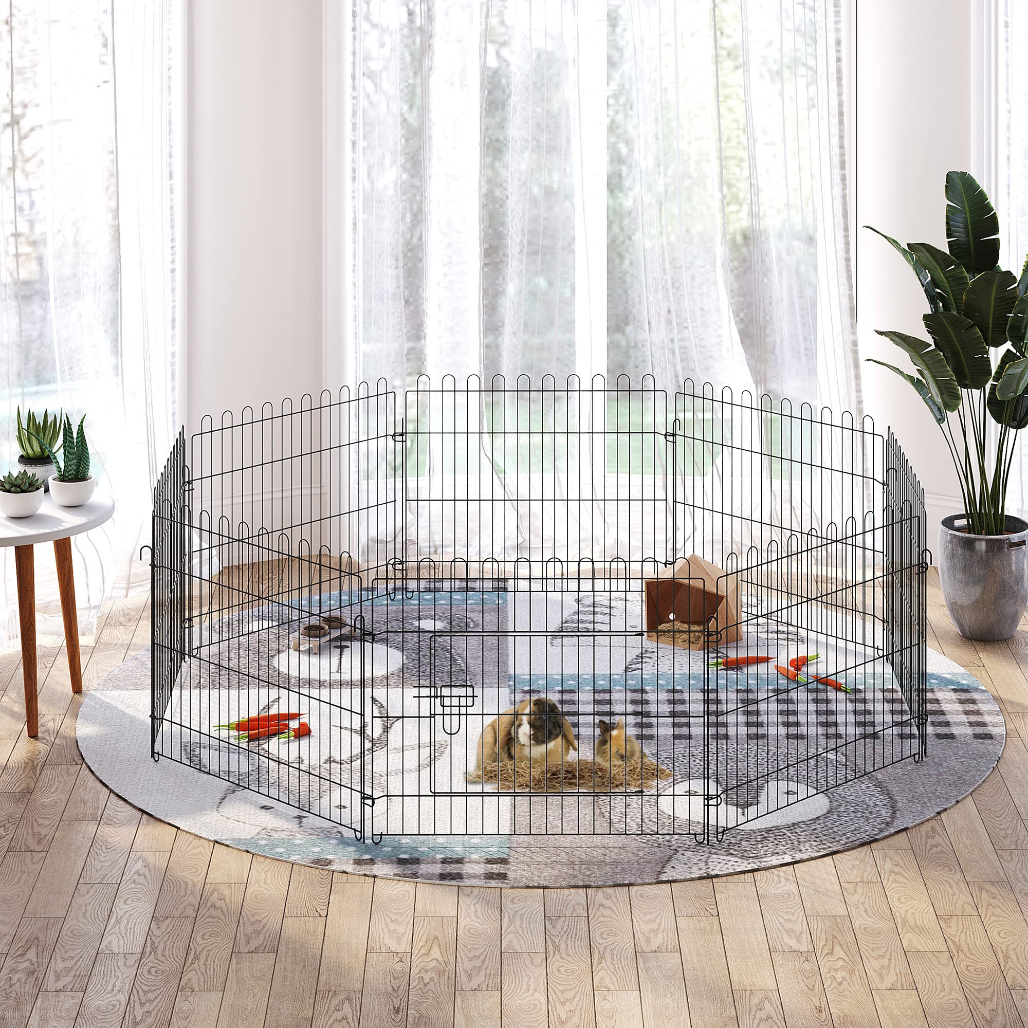 Melko Outdoor Run for Puppies, 8 Elements, Grey, Per