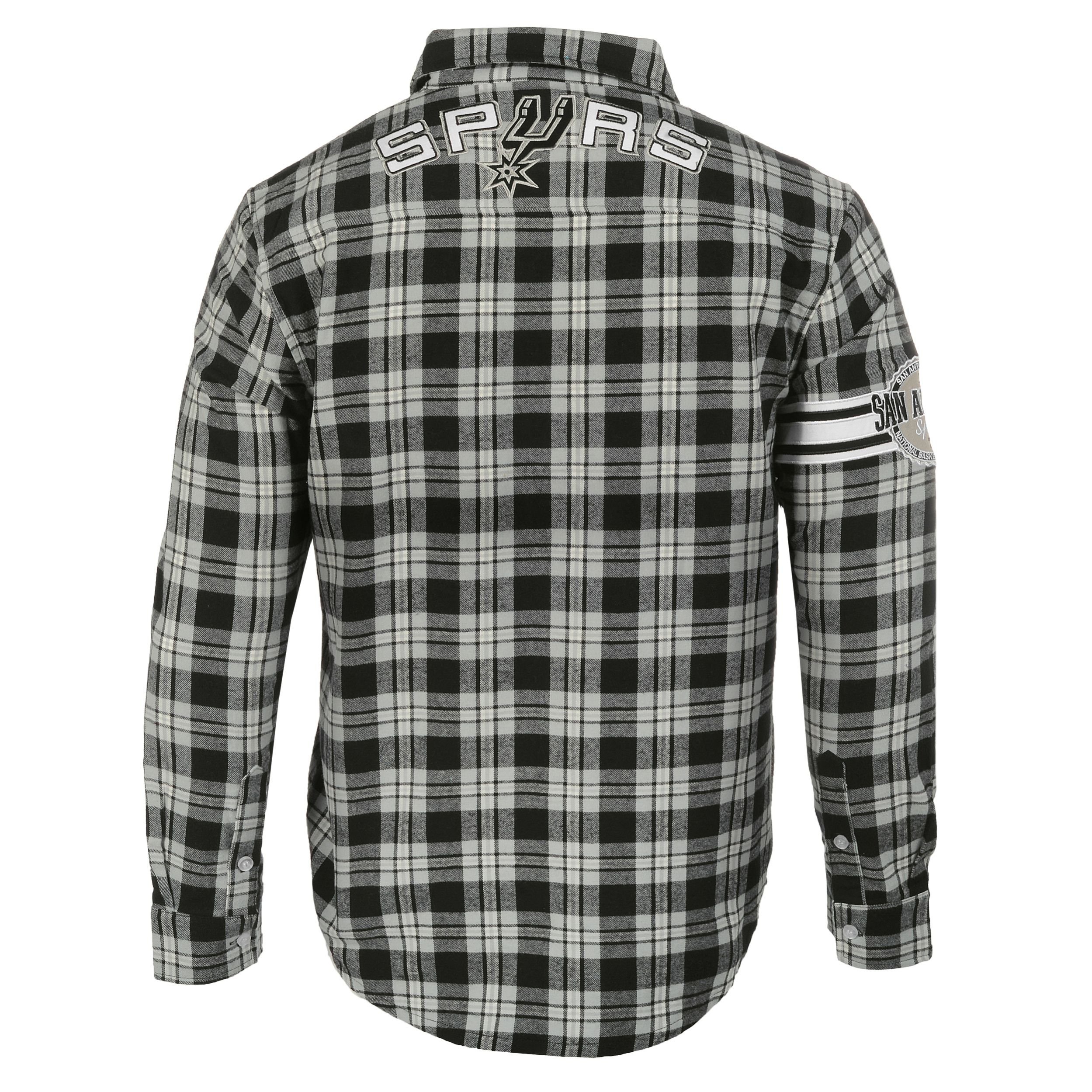 Klew NBA Atlanta Hawks NBA Uomo Uomo Wordmark Camicia di Flanella