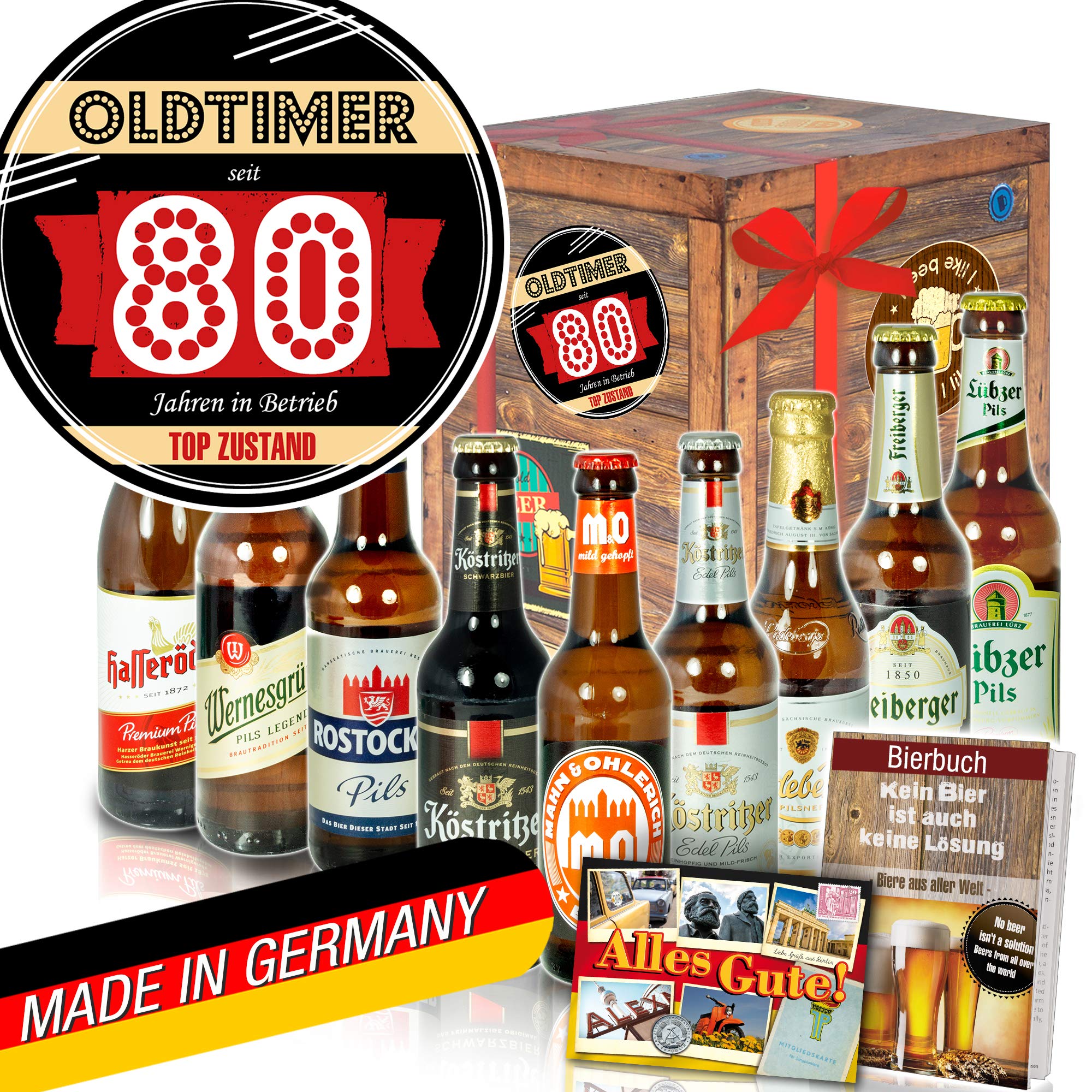 Oldtimer 80 ++ DDR Bier Geschenk ++ Geschenke 80ten Geburtstag