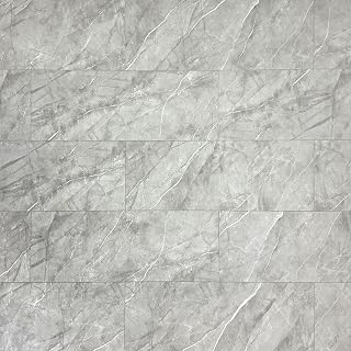 TRECOR® Klick Vinylboden Fliesenoptik 5 mm stark mit 0,30 mm Nutzschicht incl. Trittschallunterlage - Sie kaufen 1 m² - WASSERFEST (Brooklyn Grey, Vinylboden | 1m ²)