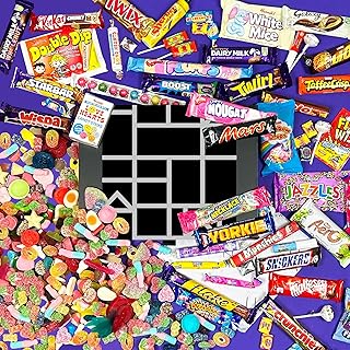 Large Mega Mix Chocolate, Retro Sweets & 2kg Pick N Mix Gift Hamper - Awesome Selection of Delicious Chocolates, Retro Classic Sweets, and Whopping 2kg of Pick and Mix Sweets