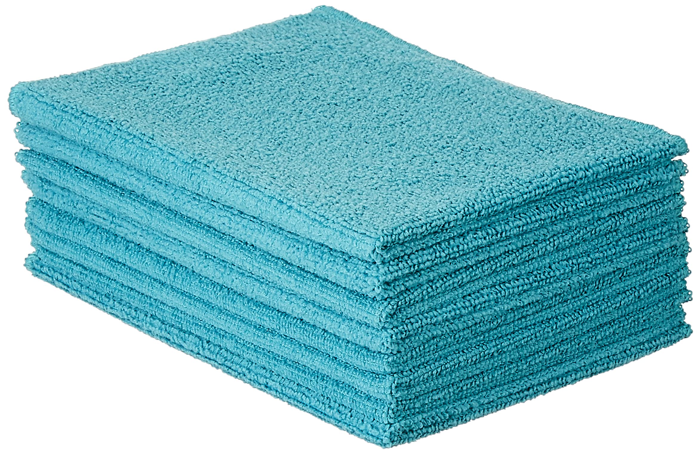 Amazon Brand - Presto! Microfibre Cleaning Cloth, 40 x 30 cm, 220 GSM, Set of 8, Green