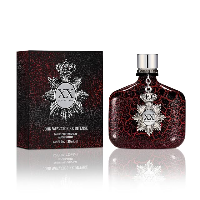 John Varvatos Mens Cologne XX Intense Eau de Parfum EDP Spray Woody Oriental Scent with Notes of Cardamom