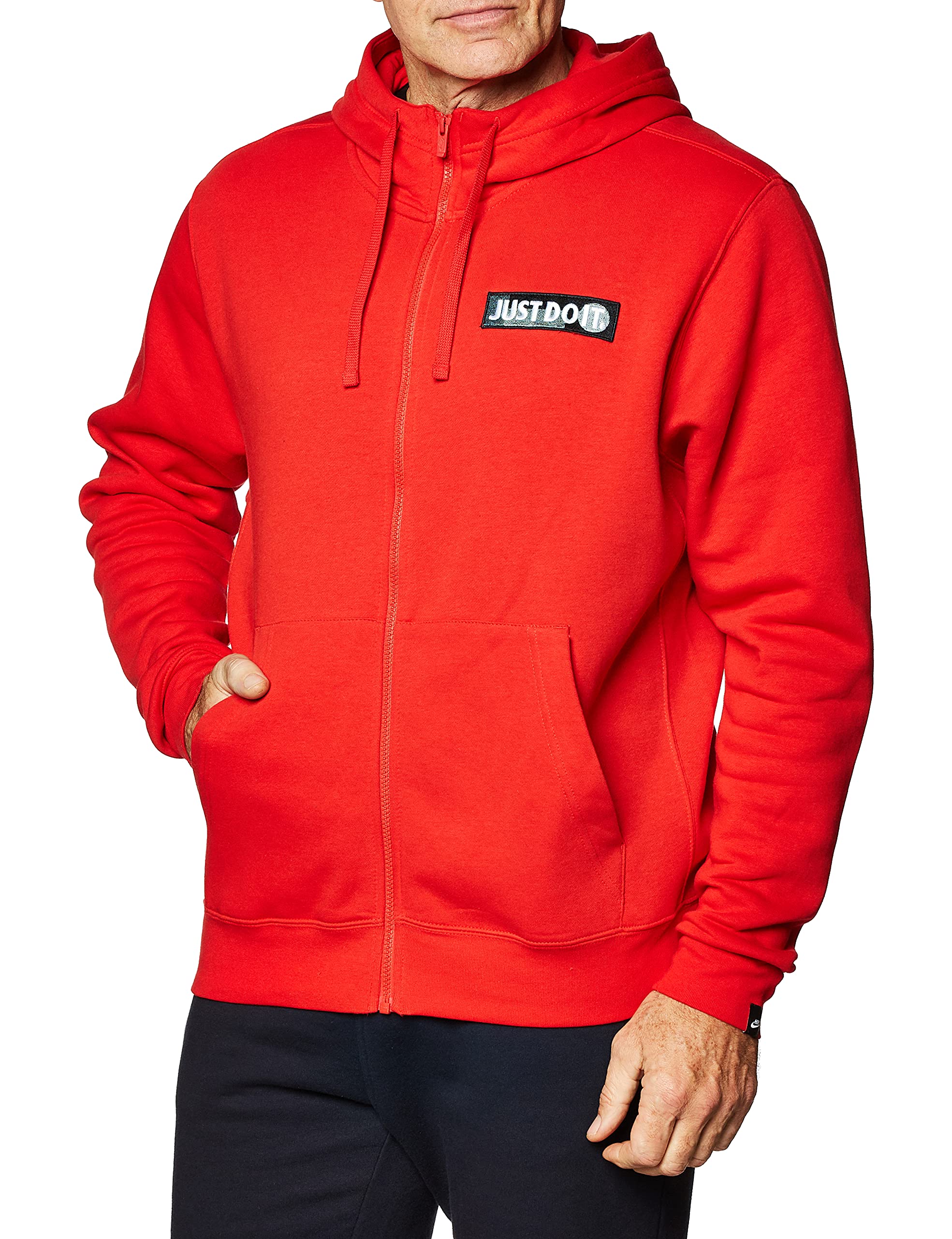 red nike just do it sweatshirt