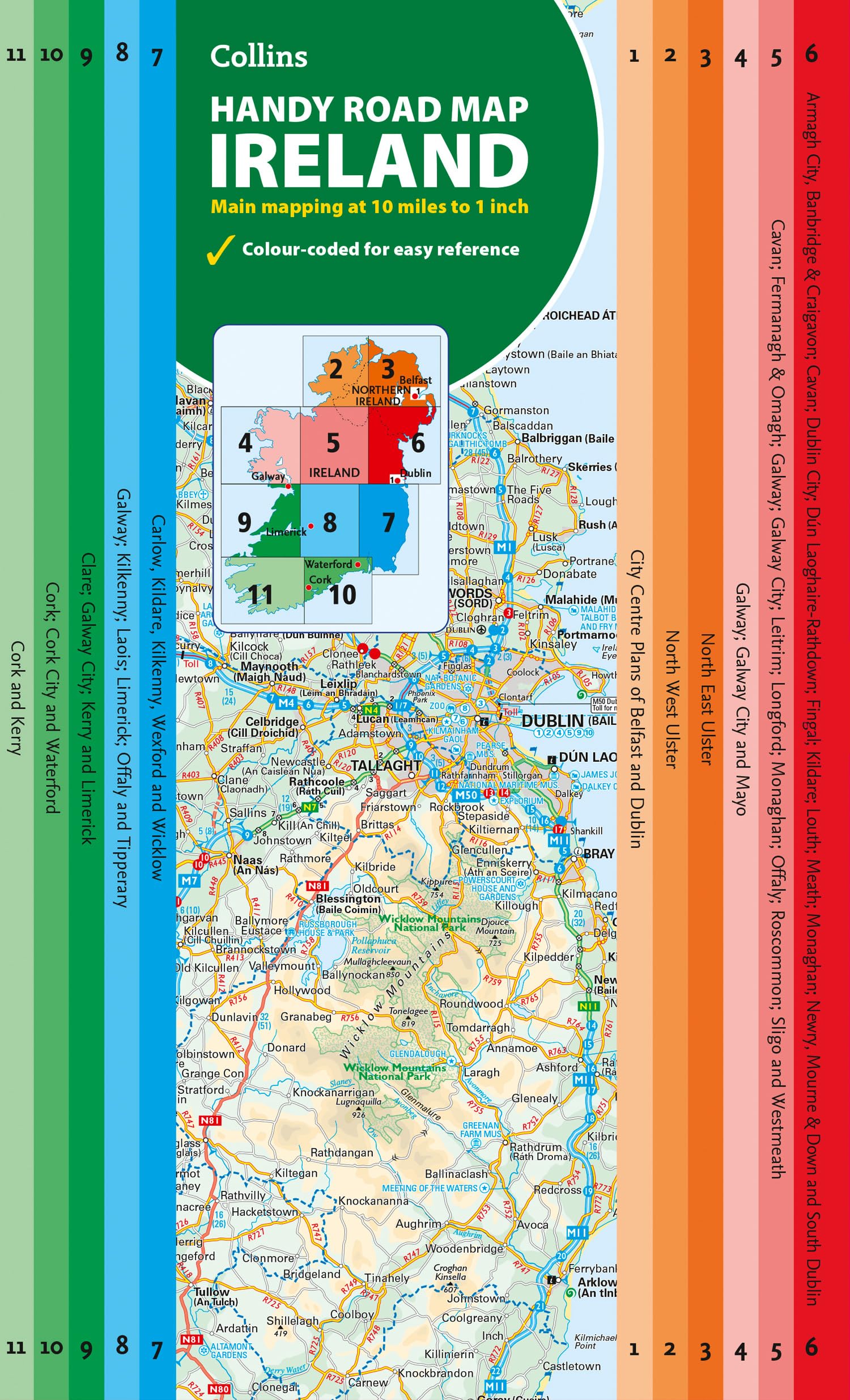 Map of Ireland Handy: Ideal for route planning (Collins Road Atlas)