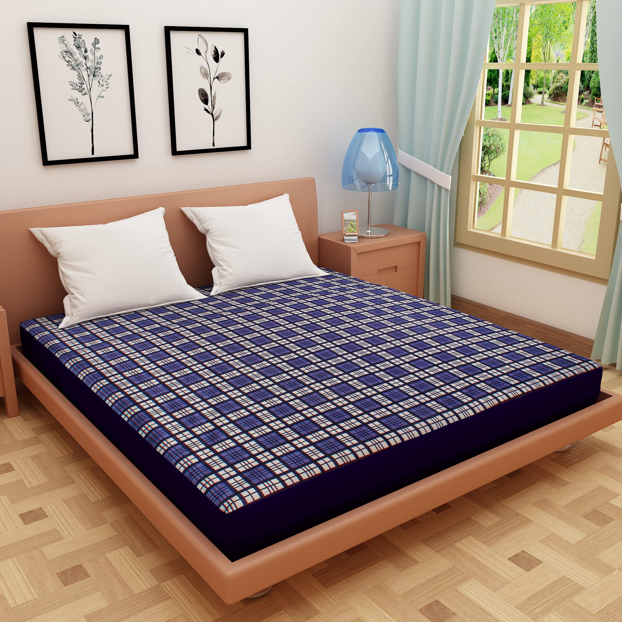 Dream Care Water Proof Terry Cloth Printed Mattress Protector 78x72 Inch for Single Bed | Water Resistant Fitted Mattress Cover (Maroon_Pack of 1) (B0843WZPV9) Amazon Price History, Amazon Price Tracker