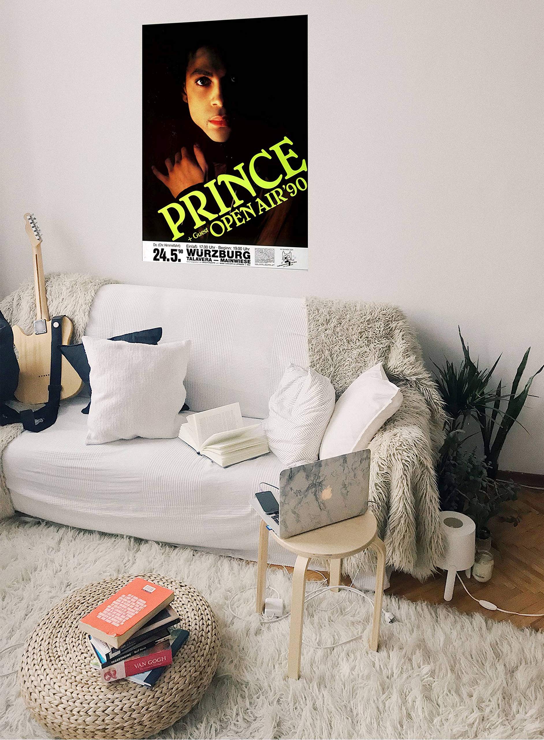 Prince - Graffiti Bridge, Würzburg 1990 » Konzertplakat/Premium Poster | Live Konzert Veranstaltung | DIN A1 «