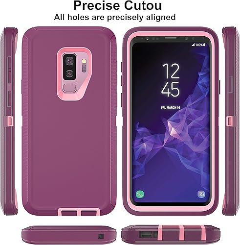 Miniatura 10 de Funda para Galaxy S9 Plus, Samsung Galaxy S9 Plus con protector de pantalla de TPU flexible autorreparable 2 unidades, funda de protección