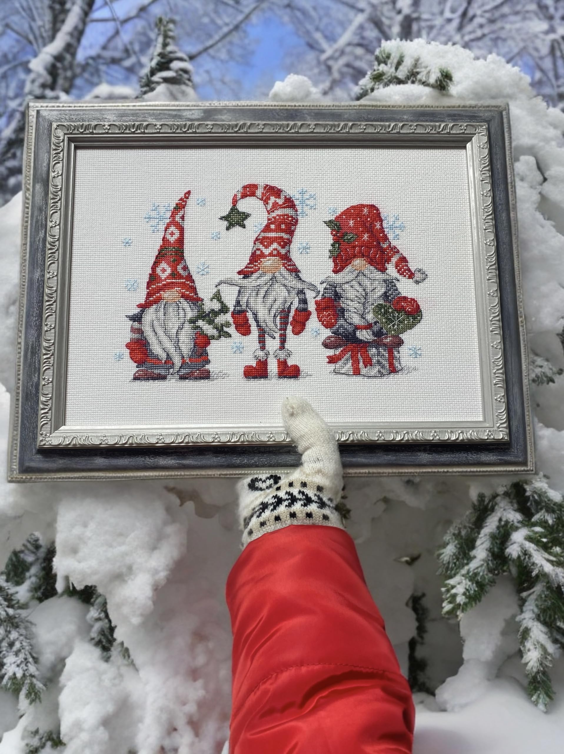 Amazon | RIOLIS - ノーム2171、クリスマスクロスステッチキット 11¾