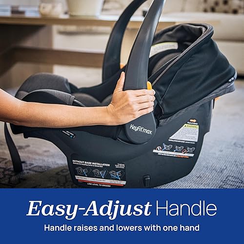 Miniatura 3 de Chicco KeyFit Max Zip ClearTex - Asiento y base de automóvil para bebés, asiento orientado hacia atrás para bebés de 4 a 30 libras, soporte para