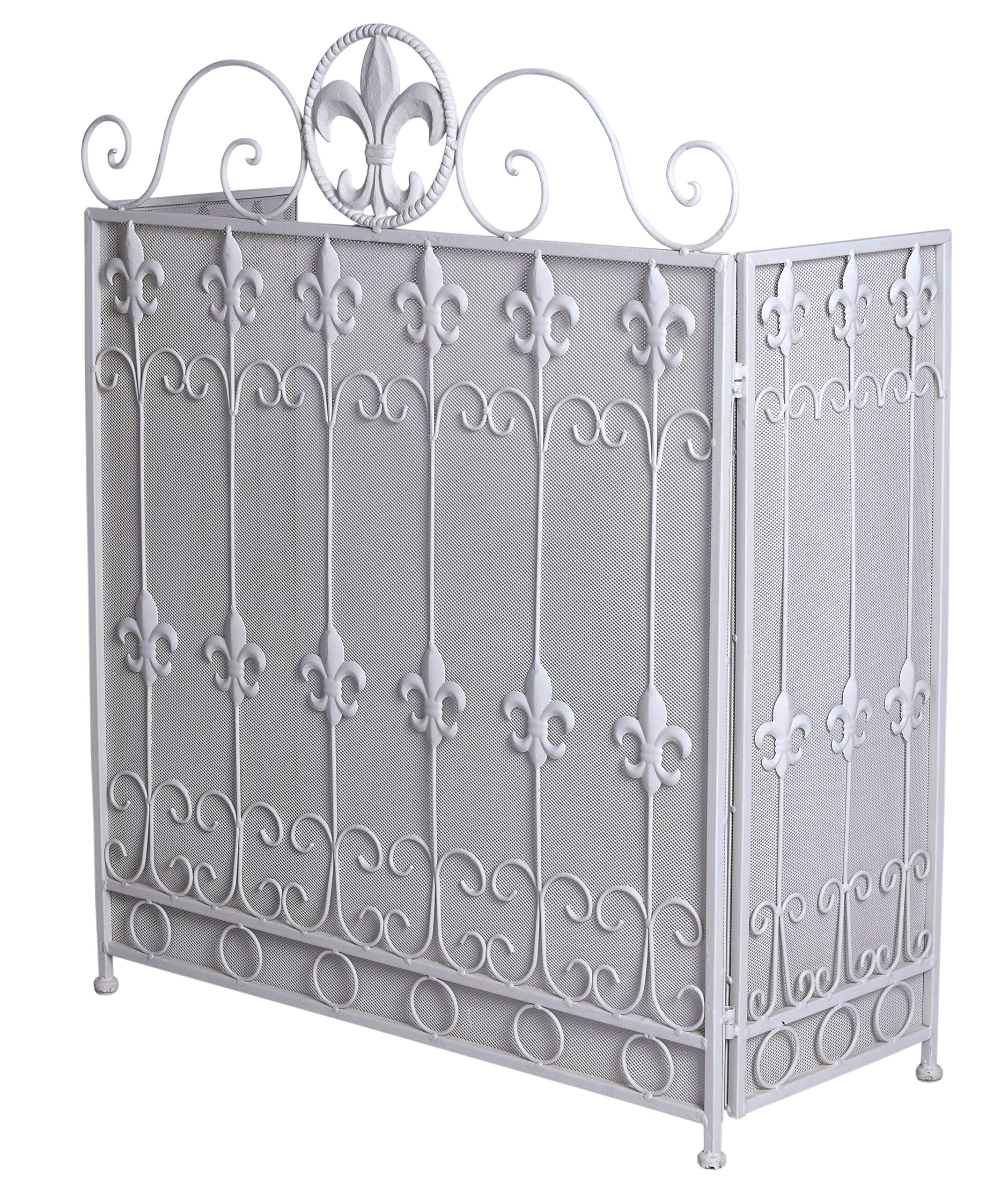 Camino per Shabby Chic Parascintille per scintilla Griglia Parascintille Palazzo Exclusiv