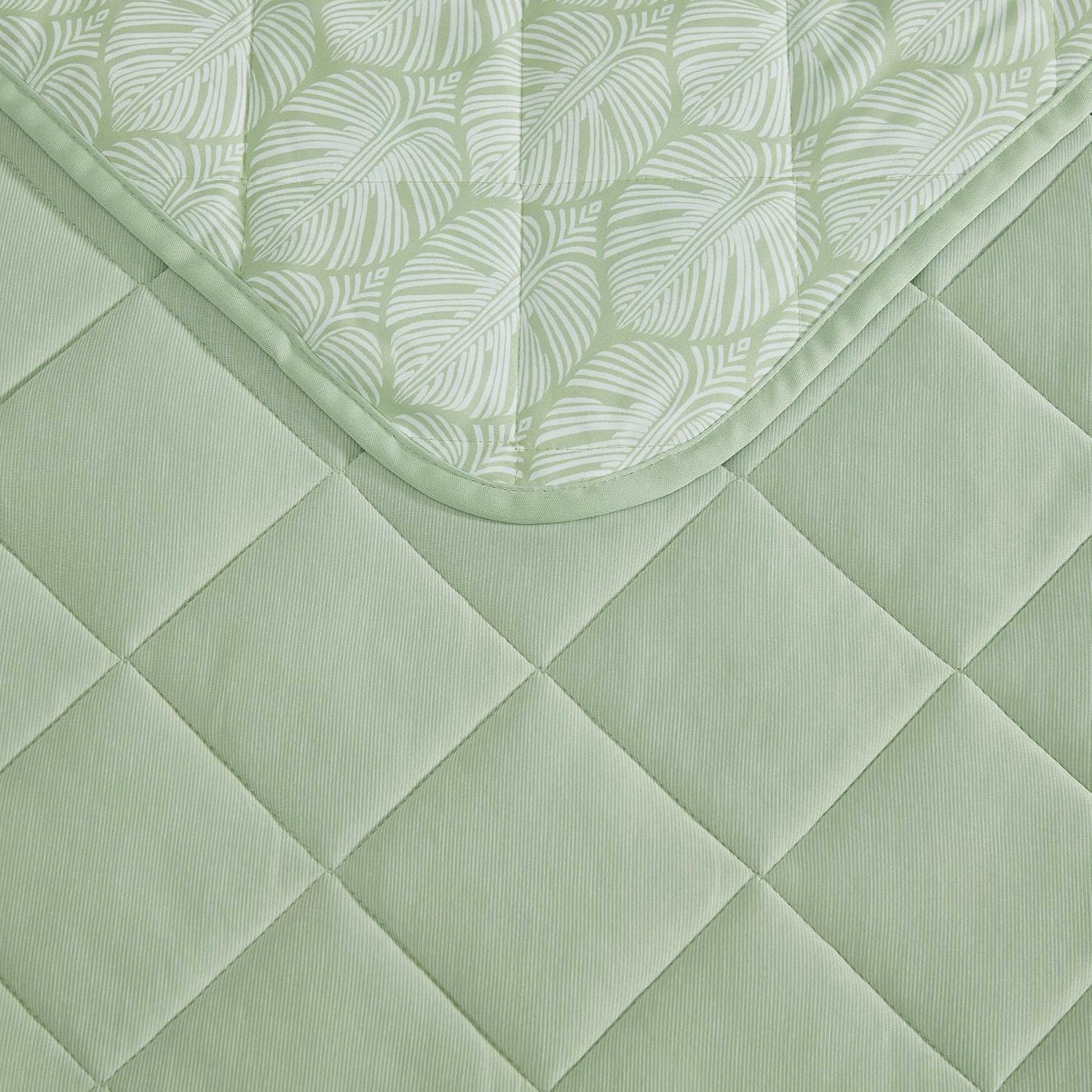 Tommy Bahama – King Size Cooling Blanket, Soft Bamboo Blend Bedding with Quilted Design, Lightweight Bed Blanket for All Seasons (Sea Foam Green)