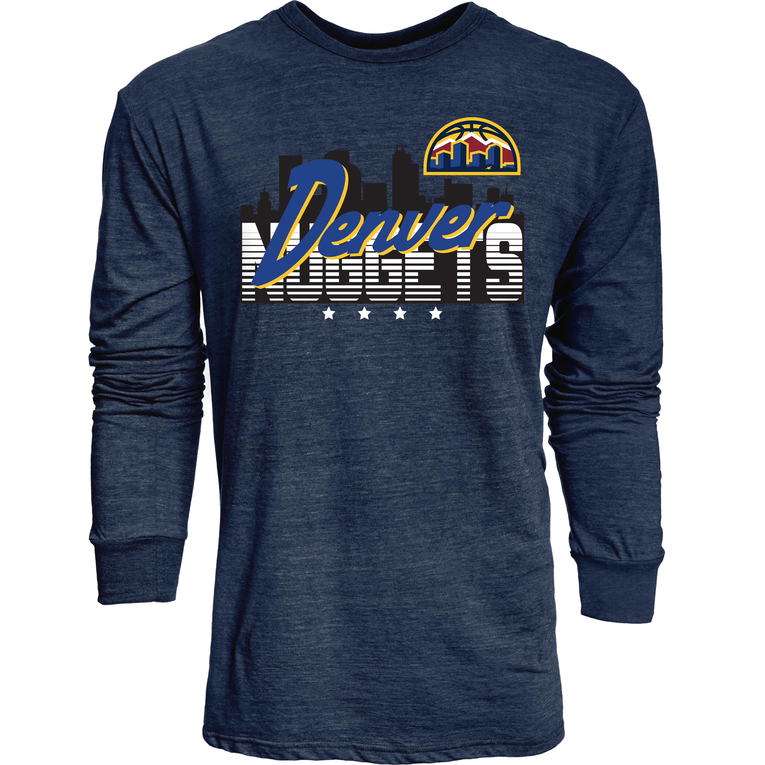 Blue 84 NBA Unisex-Adult NBA Officially Licensed Tri-Blend Long Sleeve T-Shirt Flyline