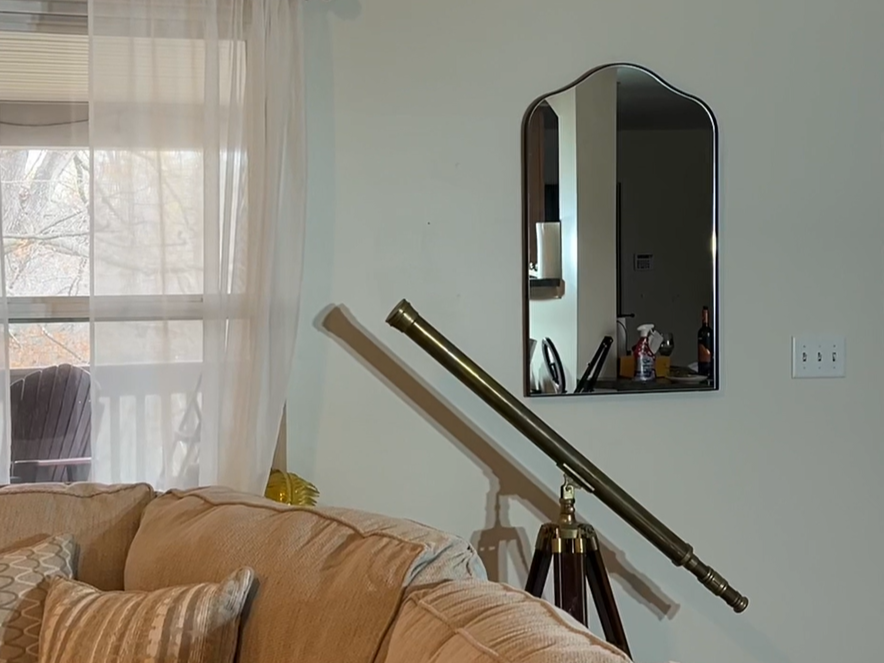 Amazon.com: ANDY STAR Scalloped Arched Mirror, 22x35 Matte Black
