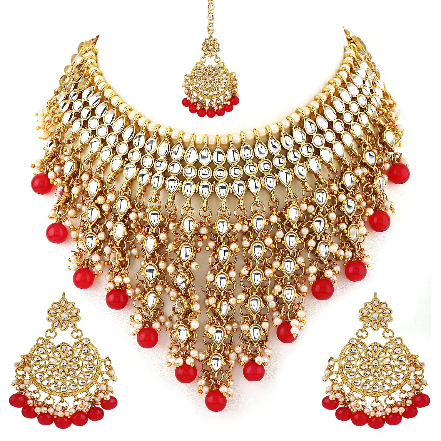 See full amazon price history chart for Shining Diva Fashion Latest Stylish Choker Traditional Pearl Kundan Necklace Jewellery Set for Women (Red)(12289s), One Shining Diva Fashion Latest Stylish Choker Traditional Pearl Kundan Necklace Jewellery Set for Women (Red)(12289s), One (B09HNVYVQW) Amazon Price History, Amazon Price Tracker