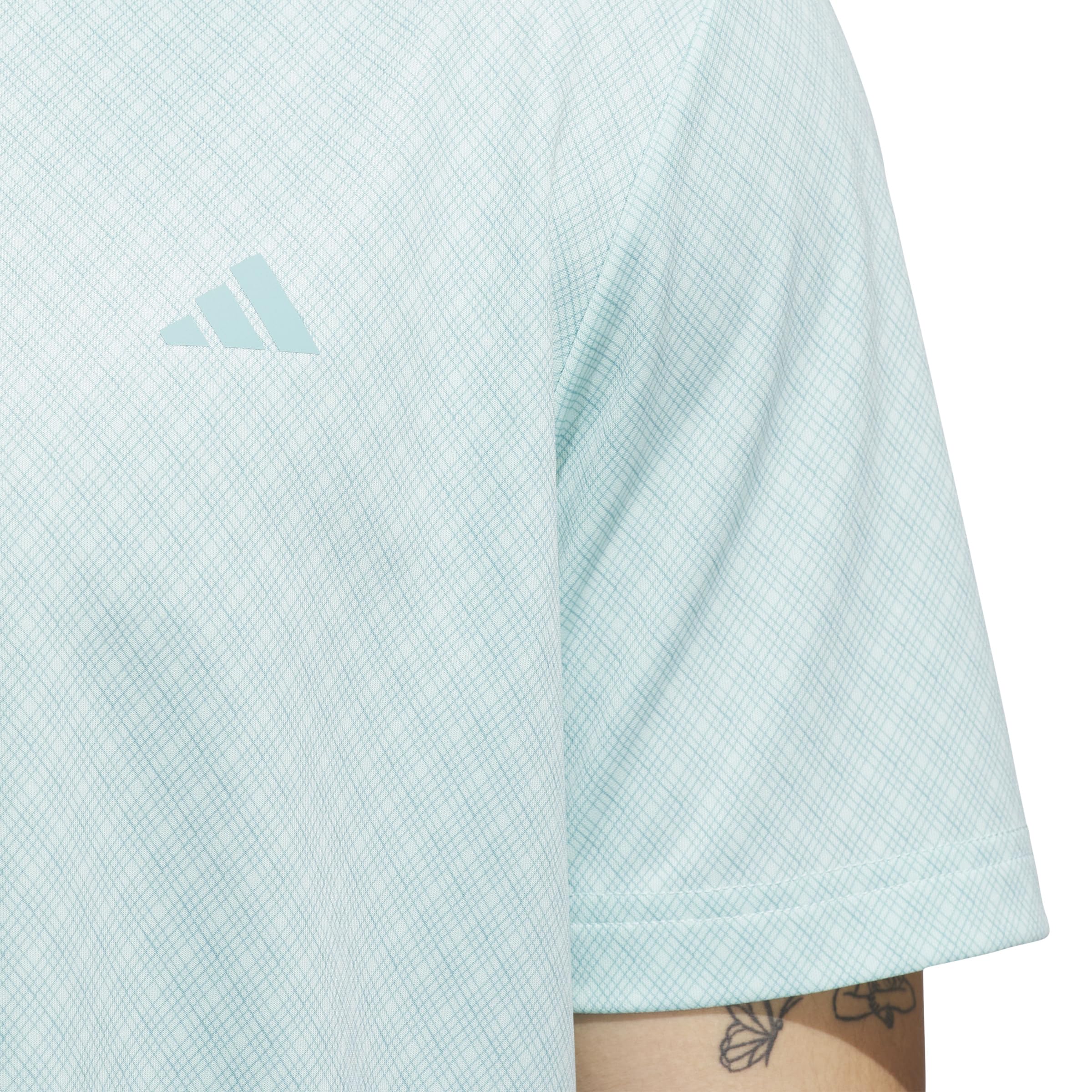 adidas Męska koszulka polo z nadrukiem na całej długości