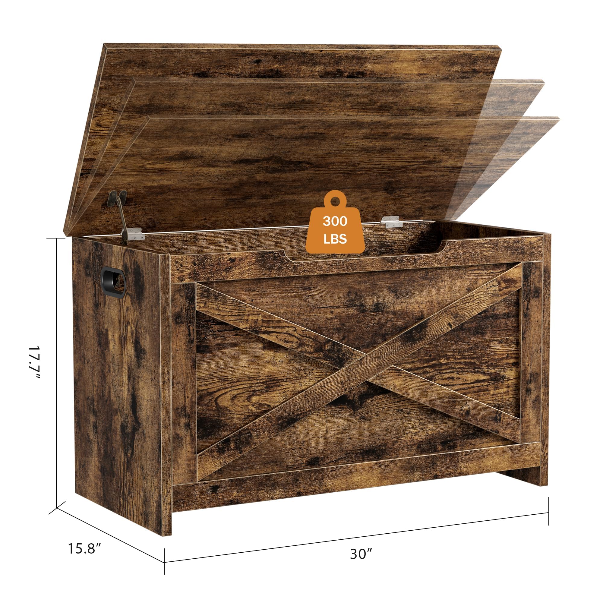 Banc Coffre De Rangement Bois 76 cm Banc à Chaussures d'Entrée Avec Assise