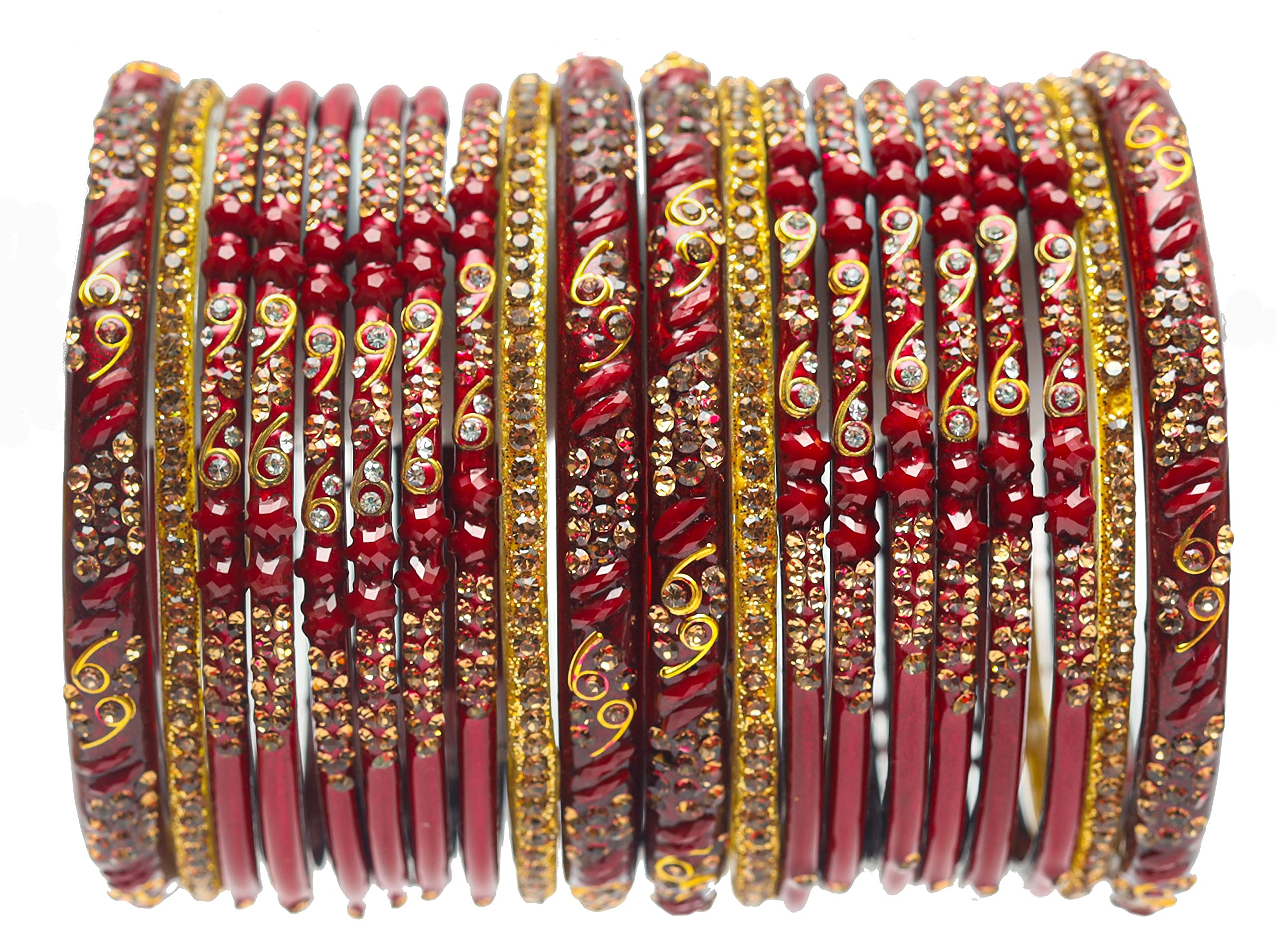 Swara Creations Traditional Glass Bangles Kada Set in Red & Maroon Color for KarwaChauth/Teej/Diwali/Wedding & all special occasions for Women & Girls (SN223) (B09J1DK655) Amazon Price History, Amazon Price Tracker