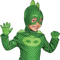 Vista 3 de Disguise Gekko Costume, Official PJ Masks Glow Costume Jumpsuit and Mask
