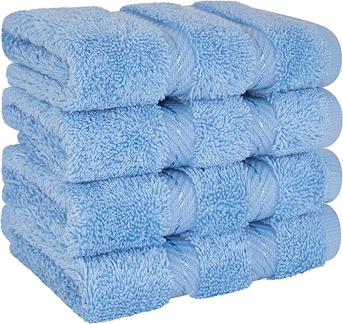 Miniatura 449 de American Soft Linen - Juego de 4 toallas de baño, 100% de algodón turco de 27 x 54 pulgadas, toallas de baño extragrandes, toallas para ducha
