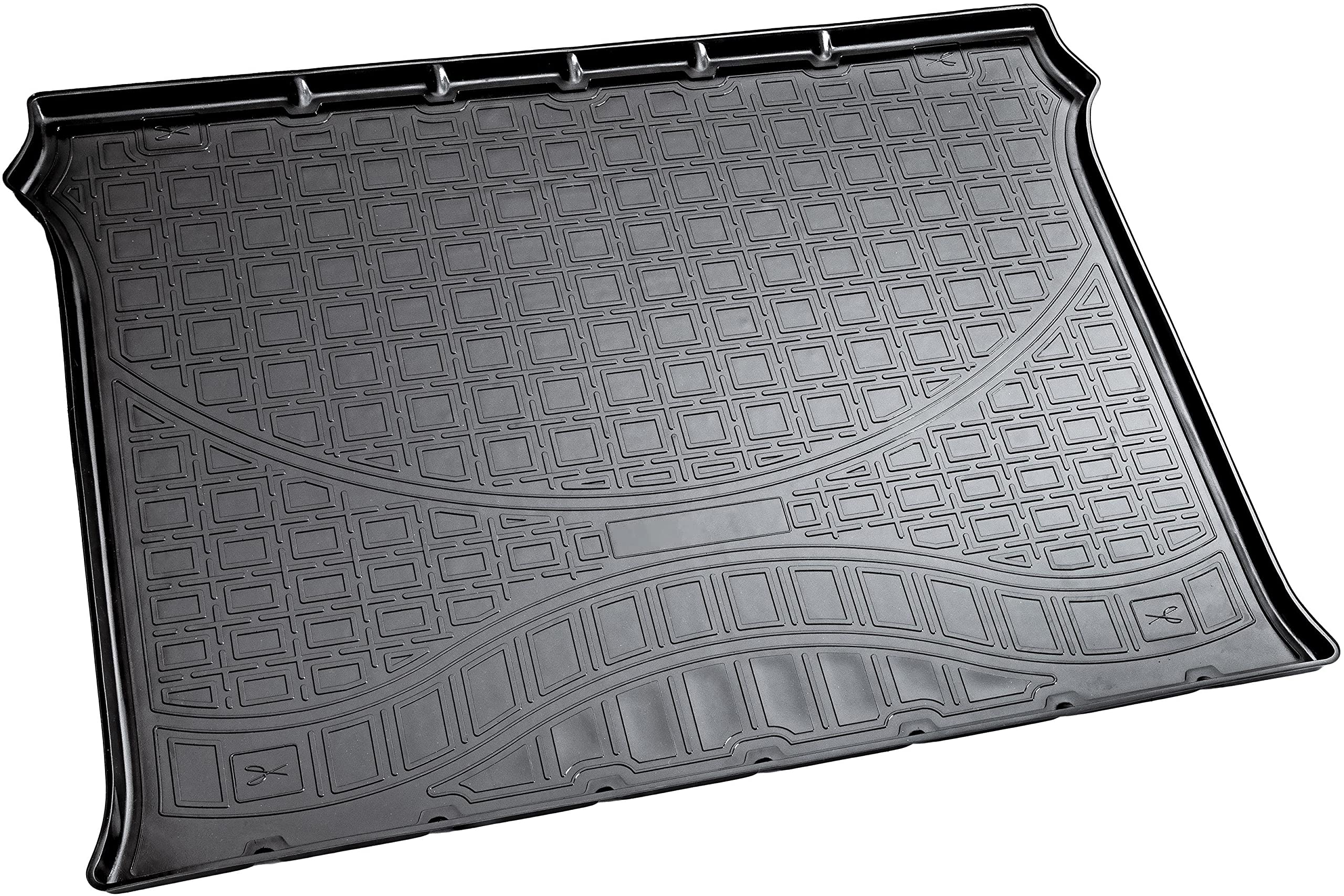 MTM Vasca Baule Per Fiat Doblo III / E-Doblo 2023 – Protezione Bagagliaio Su Misura, Antiscivolo, 5 Cm Di Bordo