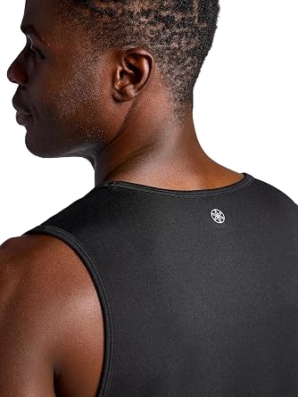 Gaiam Men's Everyday Basic Tank Top, Standard Fit, Stretch Midweight Jersey Material