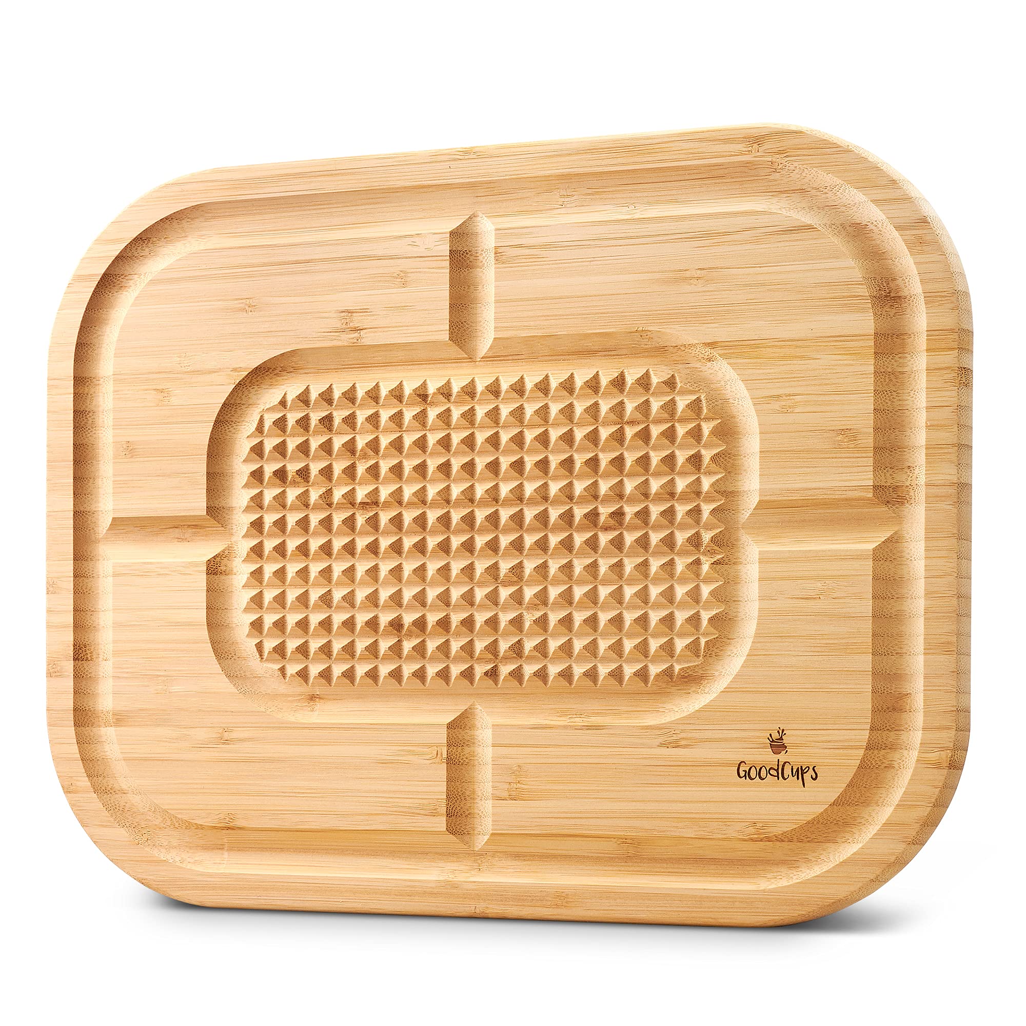 Buy Bamboo Carving Cutting Board with Drip Groove 15 x 12 x 0,7 inch