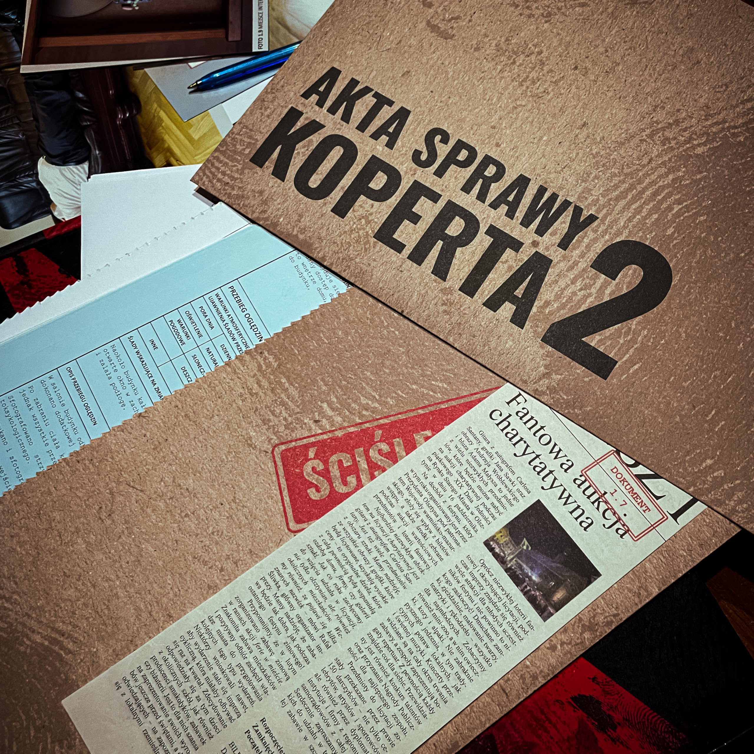 Polska Gra Detektywistyczna Premium Hybrydowe, immersyjne śledztwo z nagraniami audio Gra polecana przez ekspertów true crime - SPRAWA 01