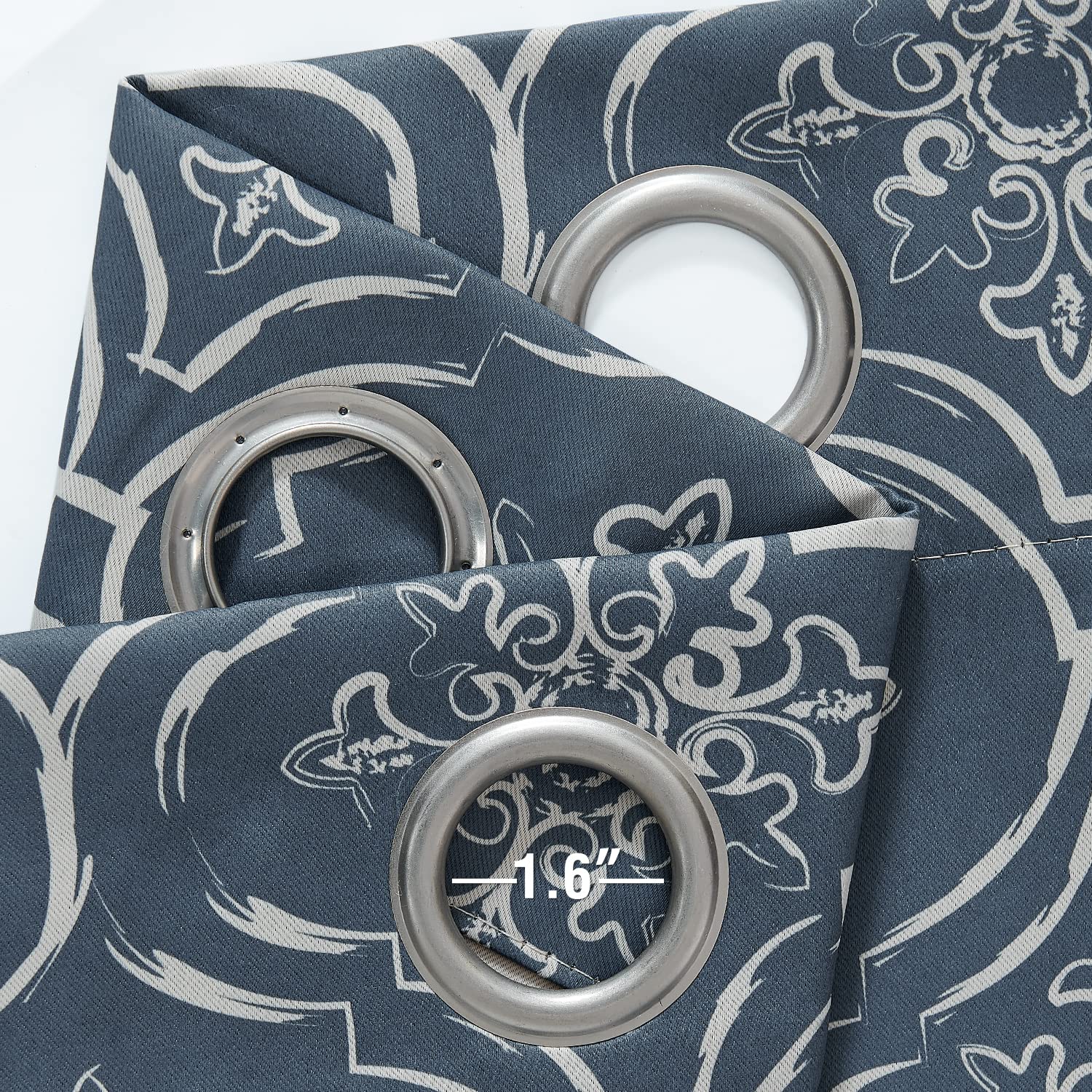 Amazon｜jinchan 90%遮光 モロッコタイルカーテン 長さ95インチ 寝室用