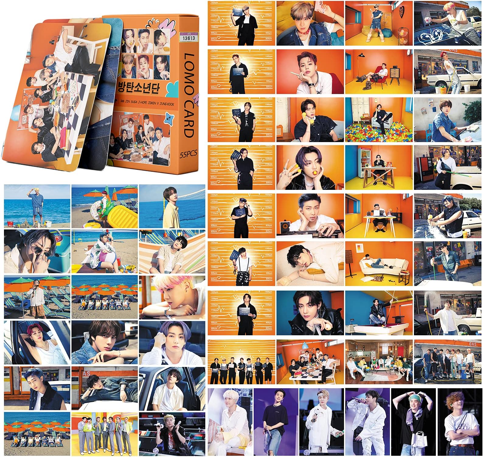 Bangtan Boys LOMO Cards 55PCS BUTTER New Album Photo Cards Merchandise of Postcards KPOP Postcard for Army Daughter