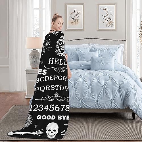 Miniatura 7 de Ouija - Manta de franela ligera para niños y amantes de los niños, regalos para niñas en todas las estaciones, manta para cama, sofá, 30 x 40