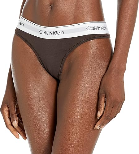 Calvin Klein Tanga moderna de algodón natural para mujer