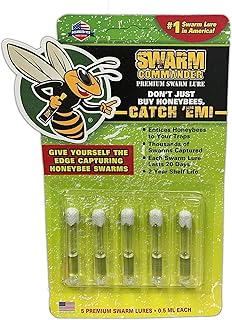 Blythewood Bee Company Swarm Commander Premium Swarm Lure - Crush Vials 5 Pack